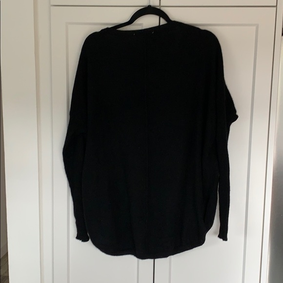 V neck oversized cashmere sweater - Picture 4 of 5